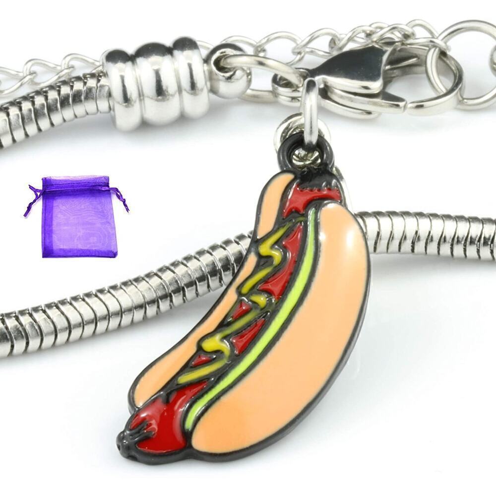 Hot Dog Jewelry | Hot Dog Bracelet Food Novelty Jewelry